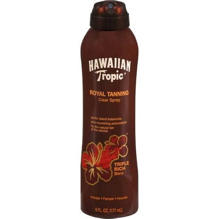 hawaiian tropic royal tanning clear spray